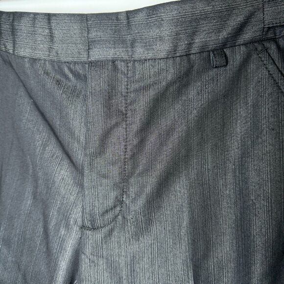 Dirty English Juicy Couture Men 32 Black Metallic Pinstripe Dress Pants Y2K Goth - Picture 6 of 16